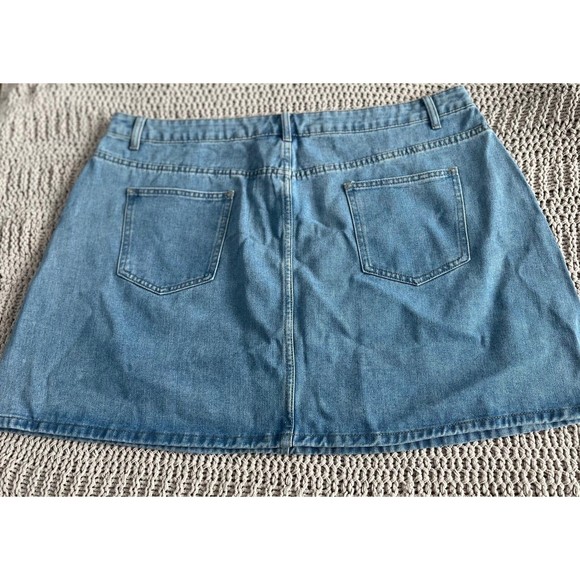 Cider Bling Fire Denim Mini Skirt 2XL y2k mcbling - Picture 2 of 6